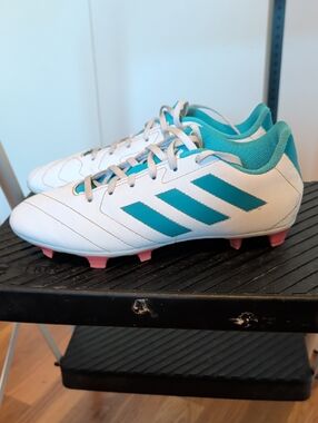 adidas White Teal Women's Cleats